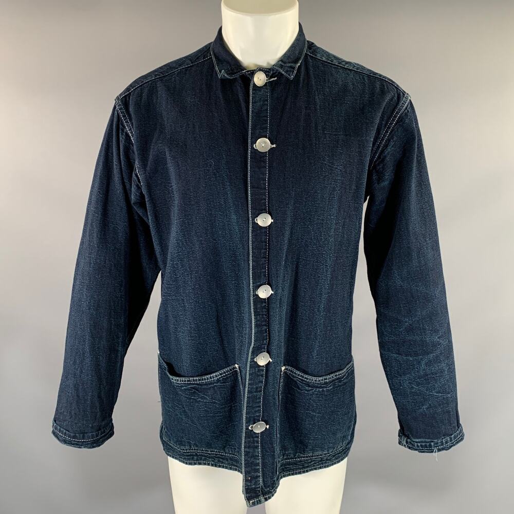 TENDER CO. Size M Navy Cotton Denim Jacket
